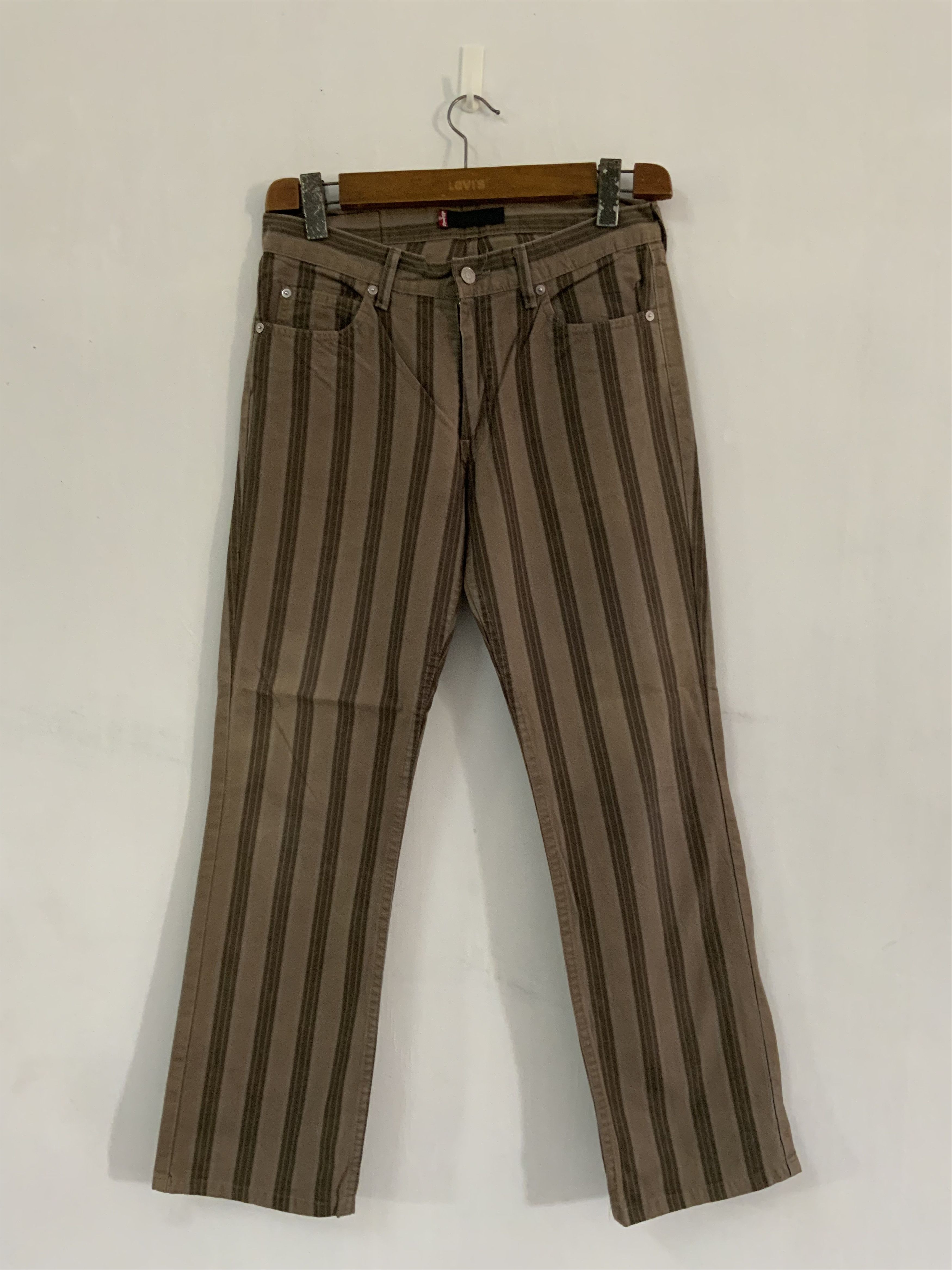 Japanese Brand Levi’s Striped Japan Made Avant Garde Pant Size US 30 / EU 46 - 1 Thumbnail