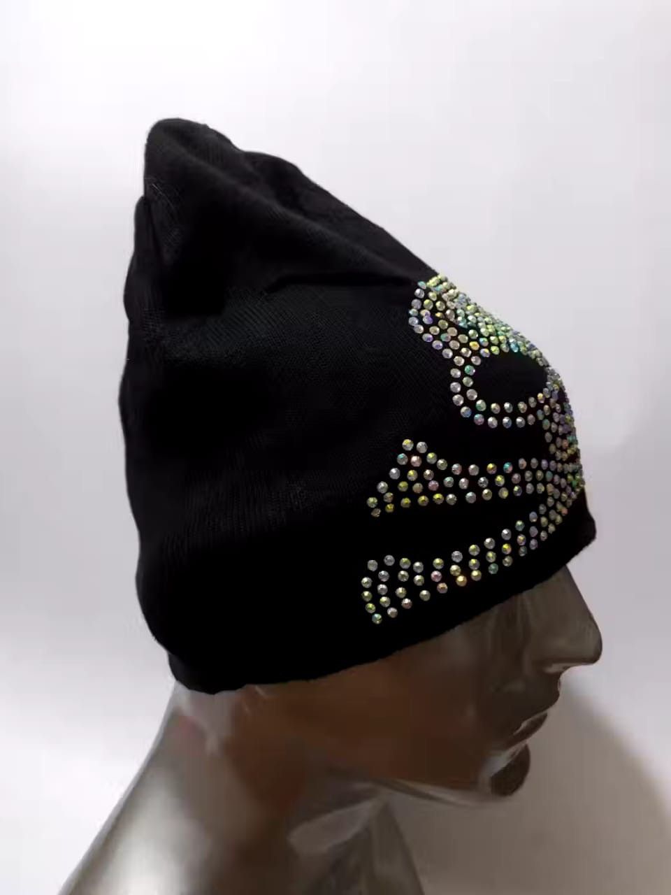 Other Unknown Skeleton Skull Sparkling Punk Bondage Design Hat Size ONE SIZE - 4 Thumbnail
