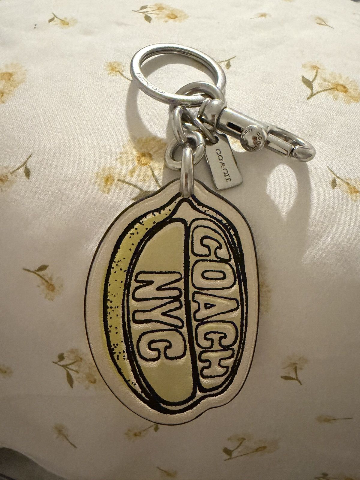 Coach COACH LEMON NYC keychain RING BAG CHARM Size ONE SIZE - 1 Thumbnail