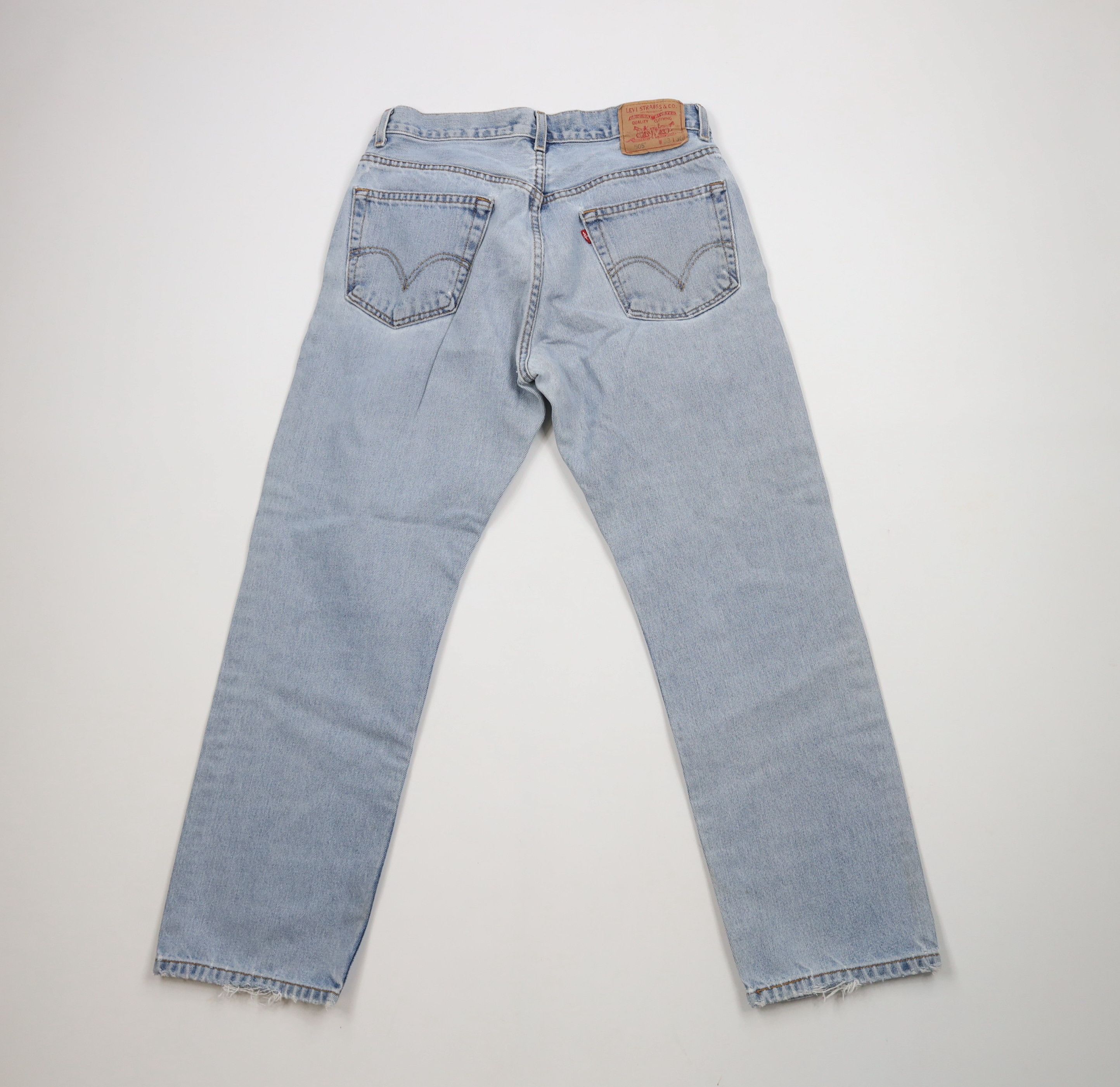 Levi's × Vintage Vintage Y2K 2003 Levis 505 Regular Fit Denim Jeans Blue Size US 32 / EU 48 - 11 Thumbnail