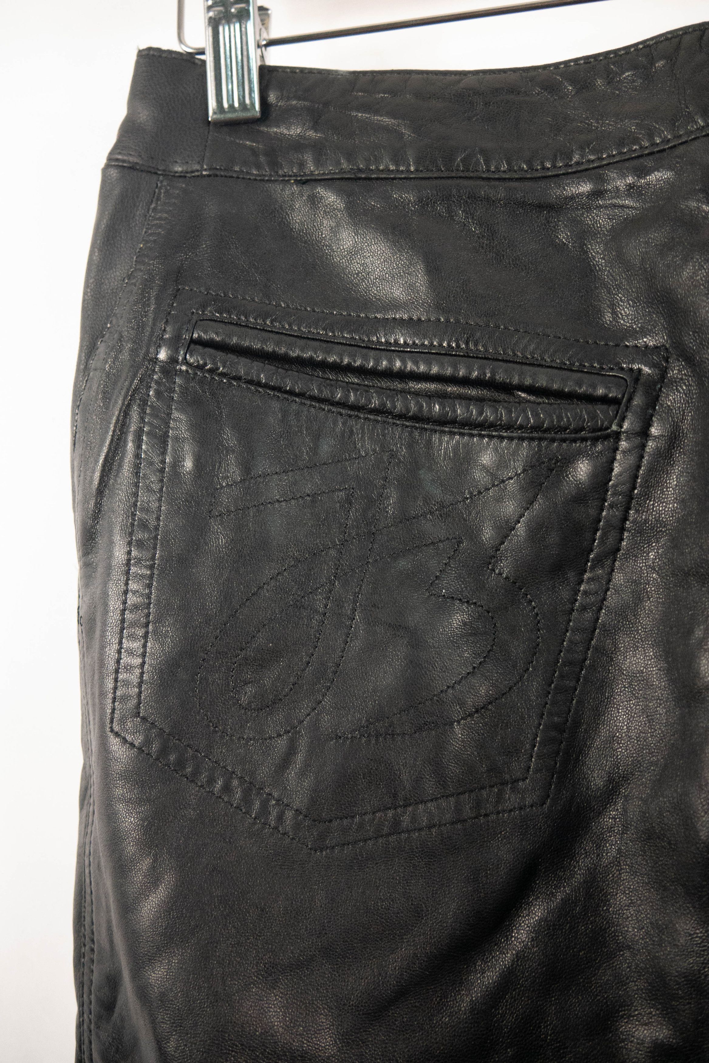 Jitrois Jean Claude Jitros leather flared pants – vintage y2k Size 26" / US 2 / IT 38 - 8 Thumbnail