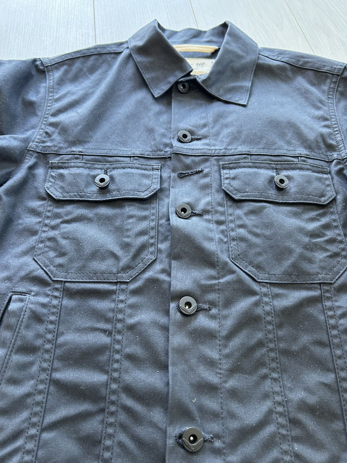 Rogue Territory × Snake Oil Provisions Black Waxed Canvas Cruiser Jacket Size US S / EU 44-46 / 1 - 3 Thumbnail