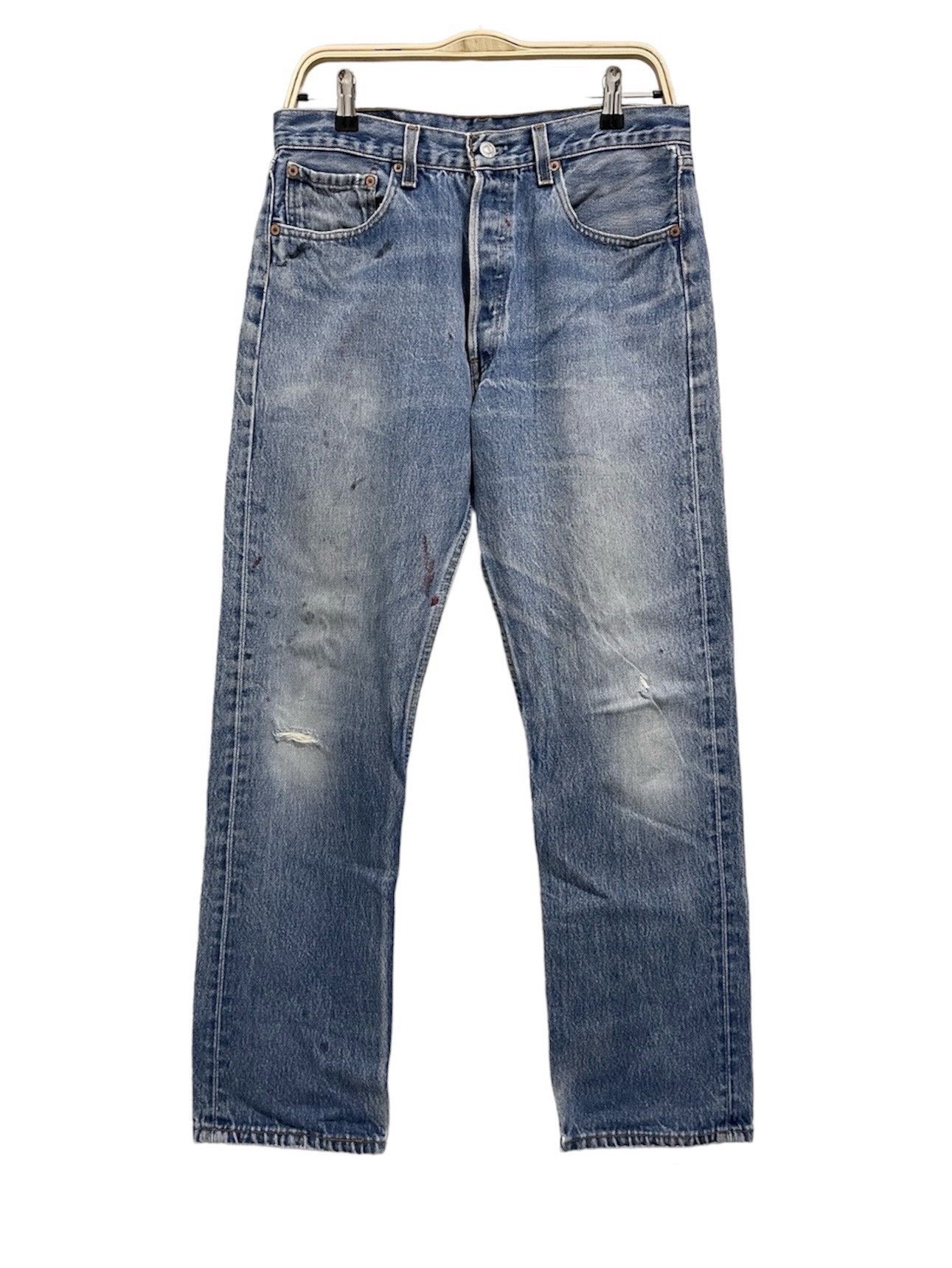 Levi's VINTAGE 90s LEVIS 501 NON SELVEDGE 34x33 STAMP 524 Size US 31 - 1 Thumbnail