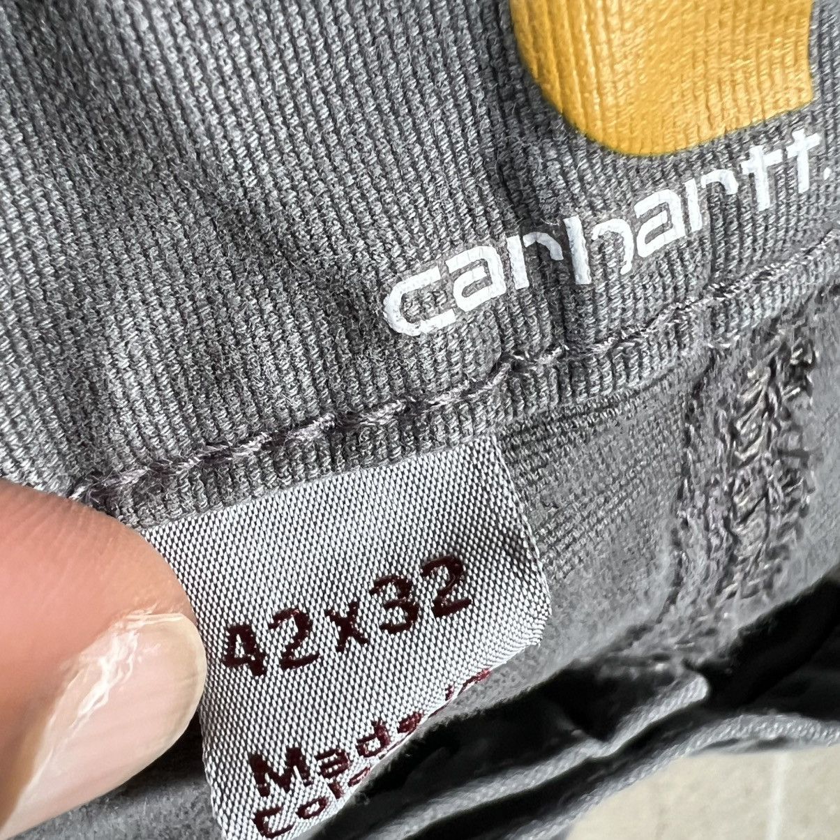 Carhartt Carhartt Pants Mens 42x32 Relaxed Fit Gray Rugged Carpenter Size US 42 / EU 58 - 4 Thumbnail