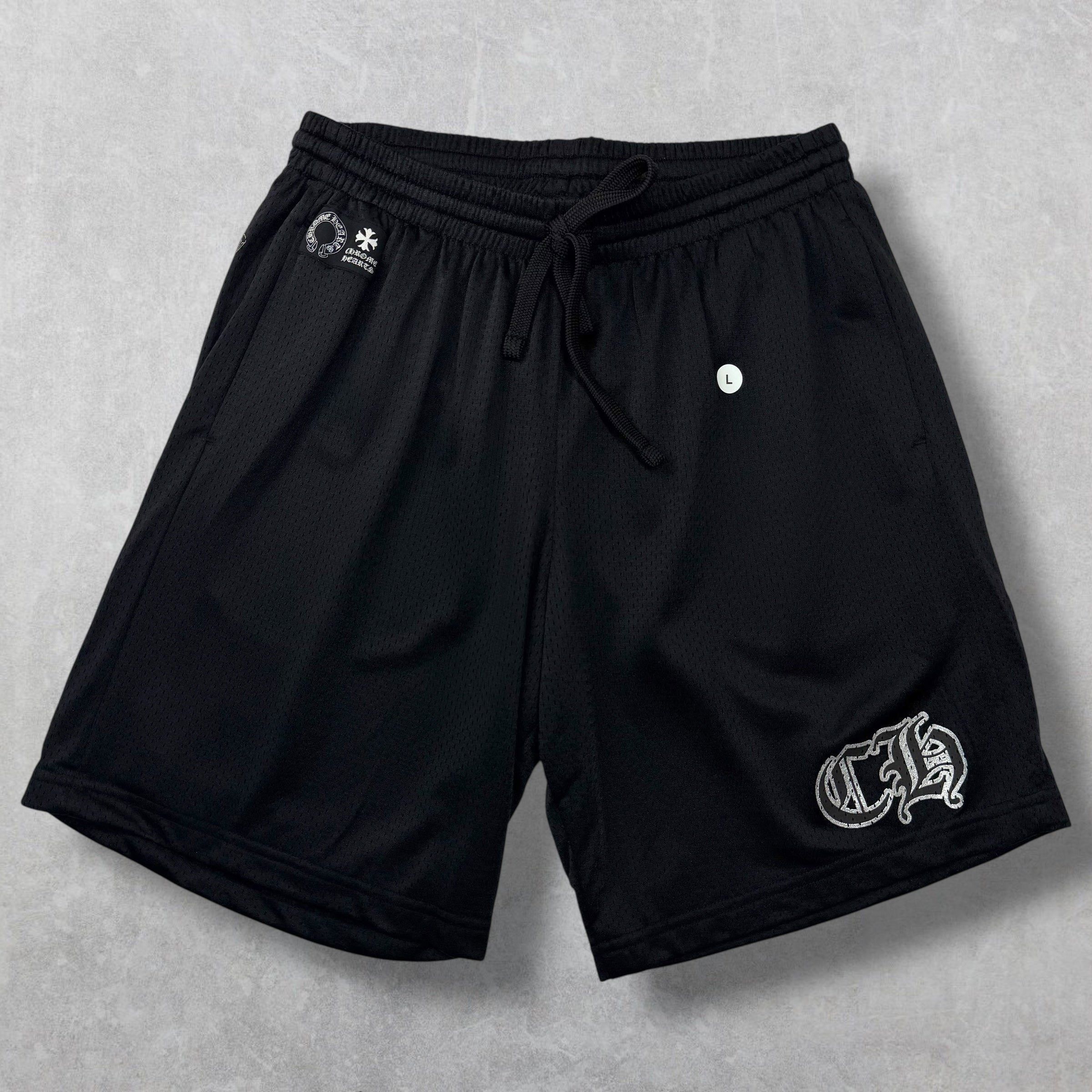 Chrome Hearts Chrome Hearts Black Mesh Warm Up Shorts L Size US 36 / EU 52 - 1 Thumbnail