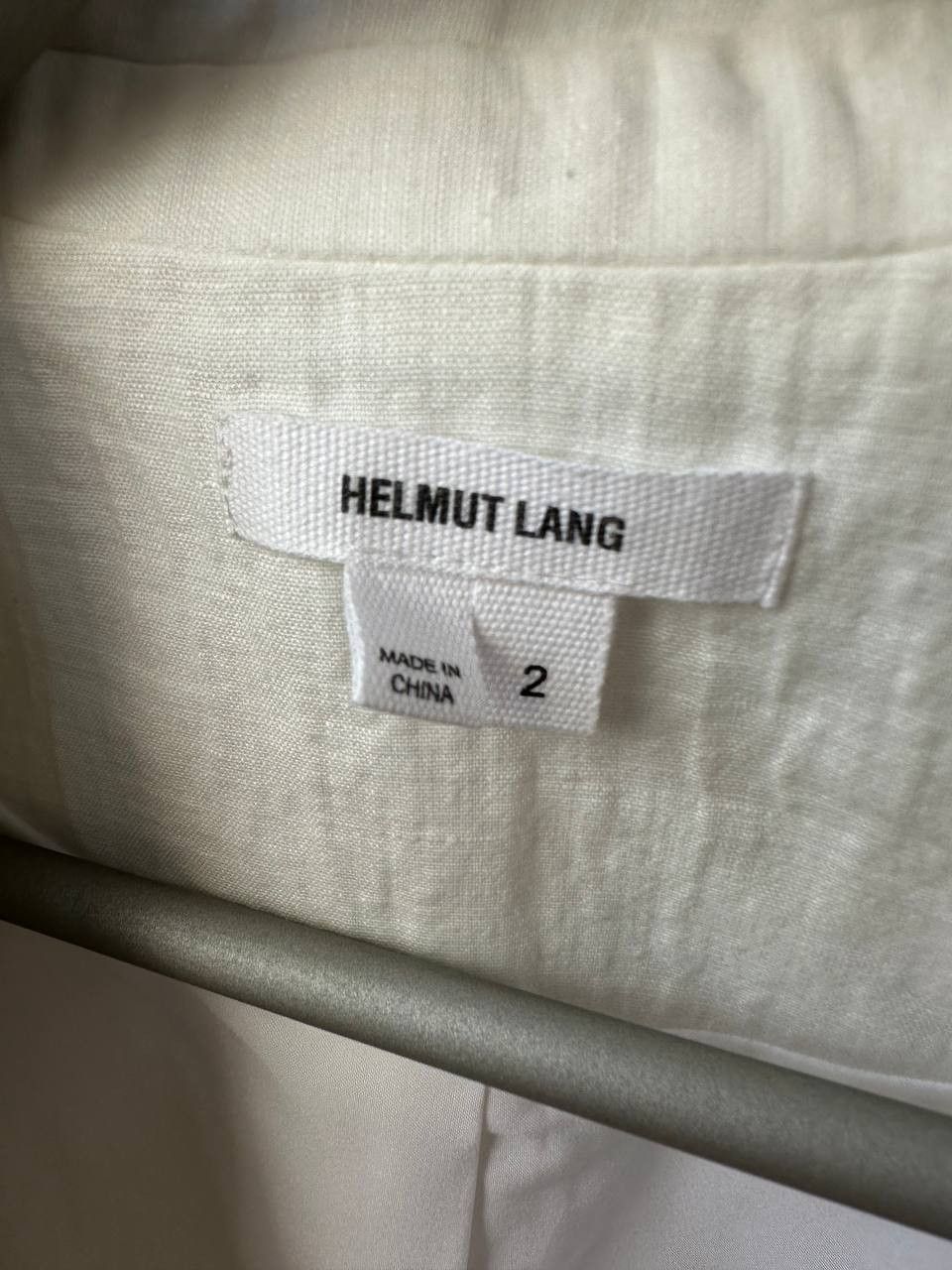 Helmut Lang × Japanese Brand Helmut Lang Textured Blazer Linen Blend One Button Jacket Size XS / US 0-2 / IT 36-38 - 10 Thumbnail