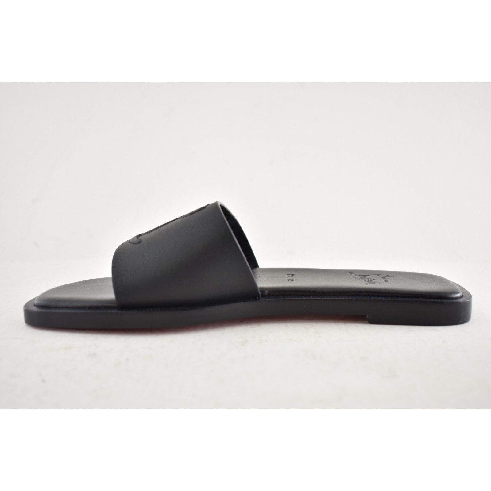 Christian Louboutin Christian Louboutin Mule Black Leather Logo Slide Slip On Size US 6 / IT 36 - 14 Thumbnail