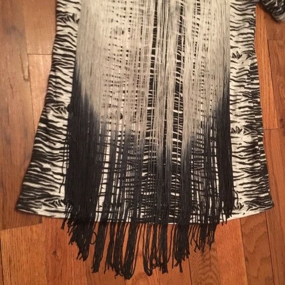 Steve Madden Steve Madden Animal print ombré fringe shirt top Size M / US 6-8 / IT 42-44 - 6 Thumbnail