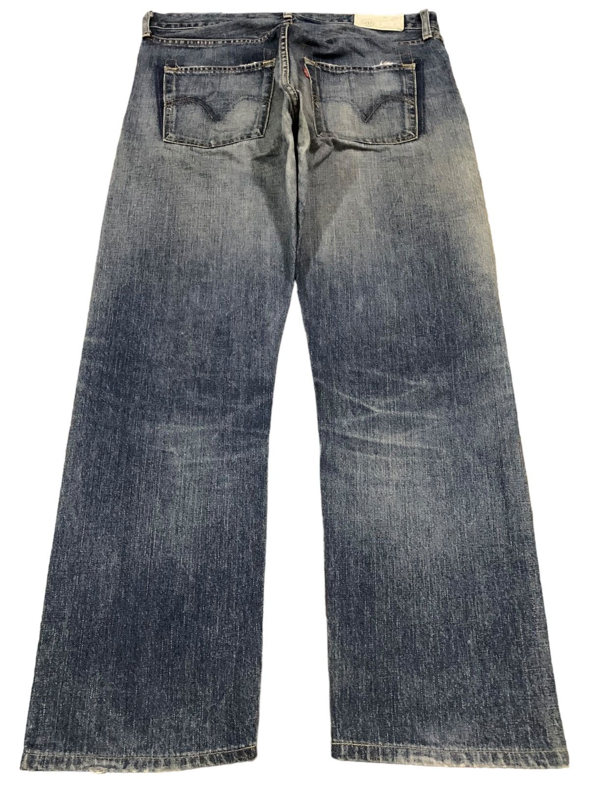 Levi's Vintage 90s Levis 505 Mud Wash Distressed Grunge Jeans Size US 34 / EU 50 - 2 Thumbnail