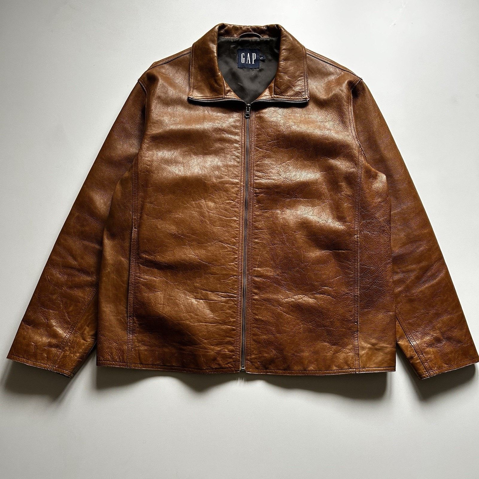 Gap × Vintage Vintage Leather GAP Jacket | Grailed