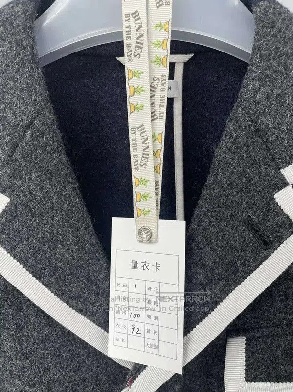 Thom Browne Thom Browne Gray Wool Women's Coat . Size S / US 4 / IT 40 - 7 Thumbnail