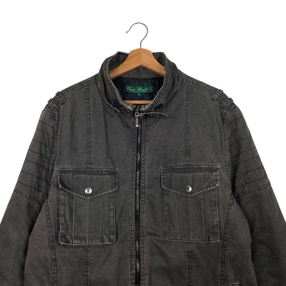 Japanese Brand 📌Vintage Biker Chore Jacket Create Barefoot Issey Miyake Size US L / EU 52-54 / 3 - 4 Thumbnail