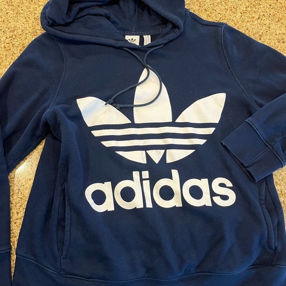 Adidas adidas Sweatshirt with White Trefoil Size M / US 6-8 / IT 42-44 - 2 Thumbnail