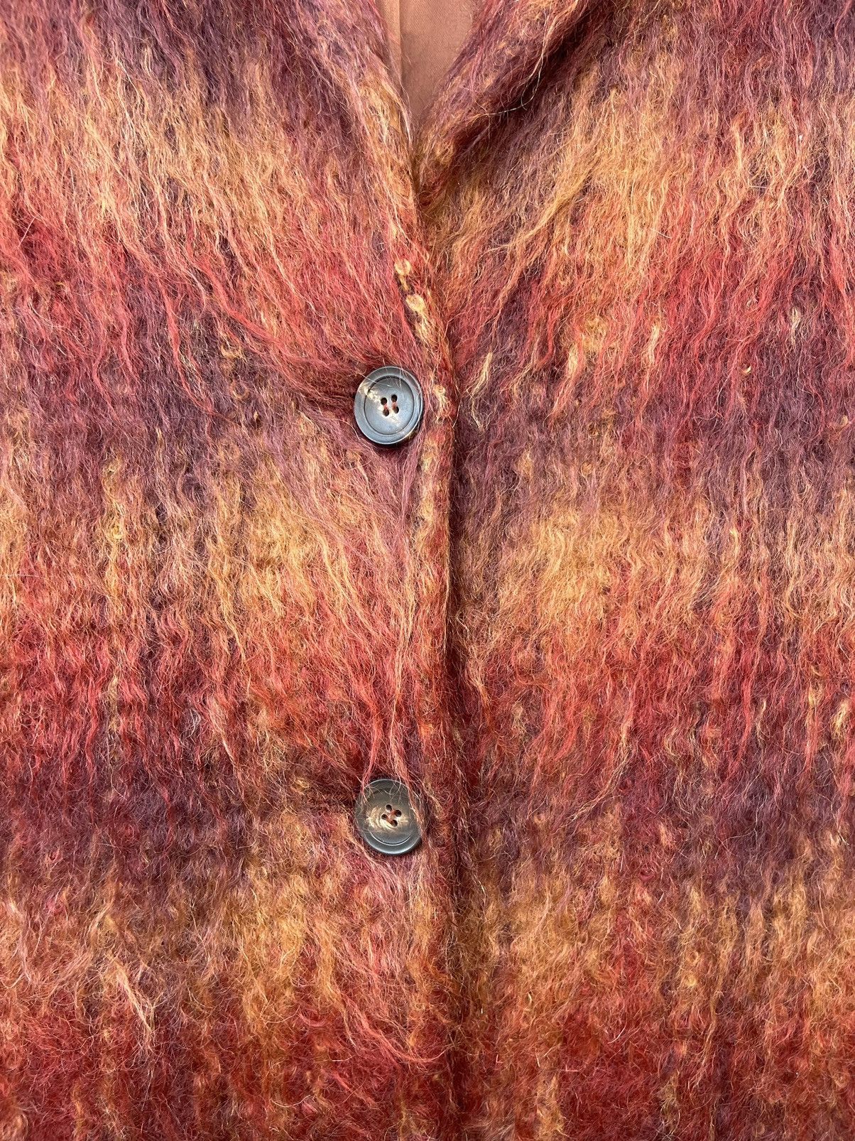 Marella Marella Made in Italy Mohair Wool Plaid Coat Size S / US 4 / IT 40 - 7 Thumbnail