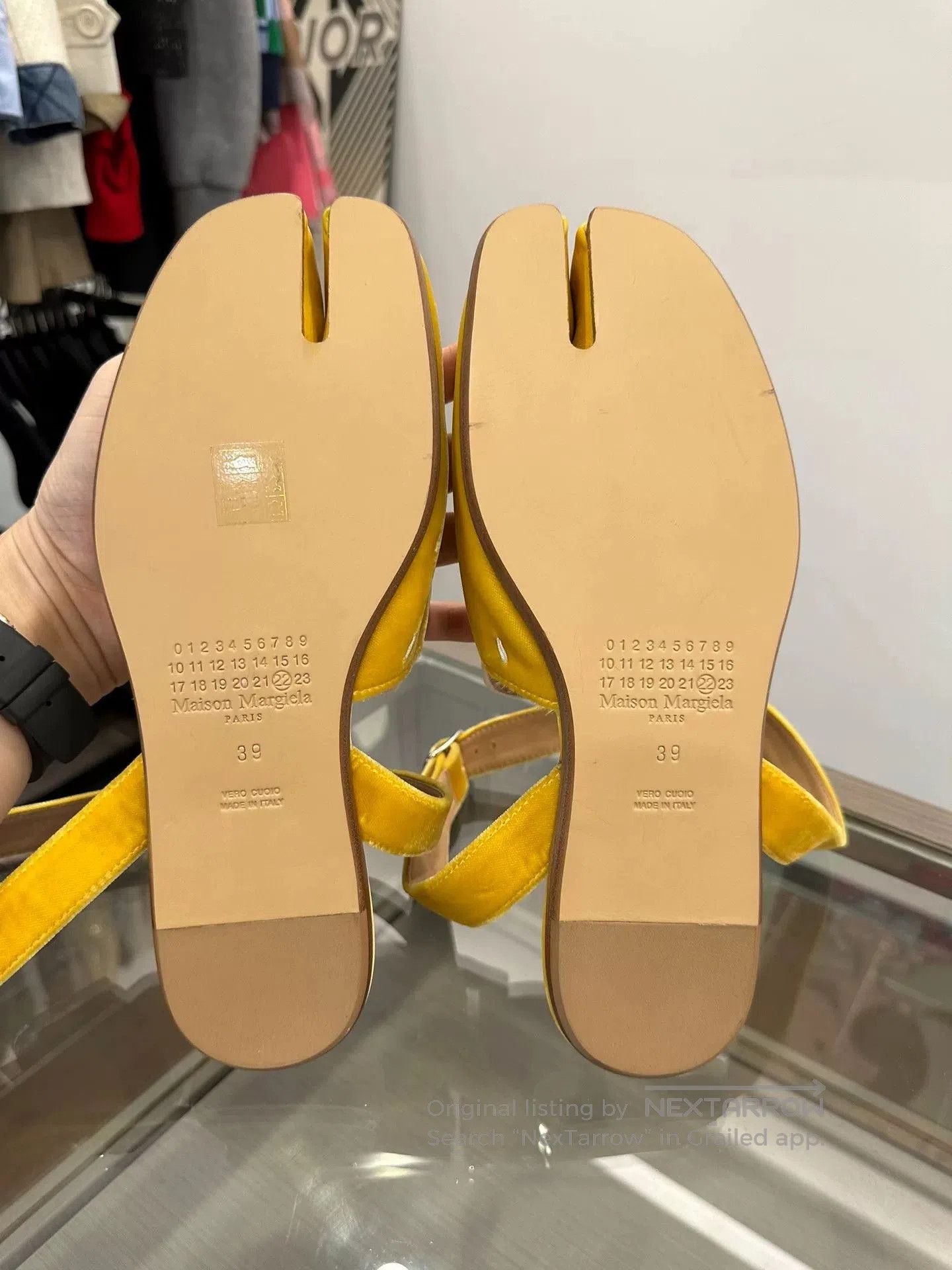 Maison Margiela Maison Margiela Yellow Velvet Split. Size US 8 / IT 38 - 6 Thumbnail