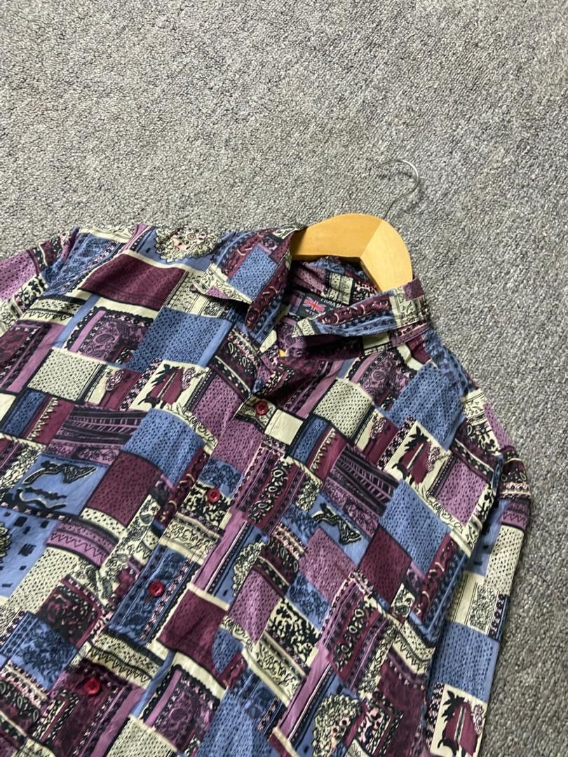 Japanese Brand Fiona Macphail Vintage Pattern Button Up Shirts (185) Size US M / EU 48-50 / 2 - 7 Thumbnail