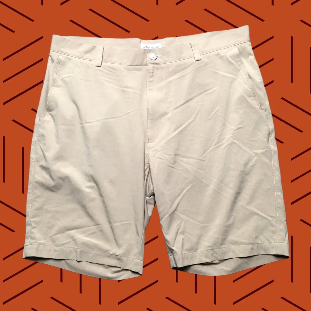 Peter Millar Peter Millar Shackleford Performance Hybrid Shorts Mens 36 Khaki Ultralight Golf Size US 36 / EU 52 - 1 Thumbnail