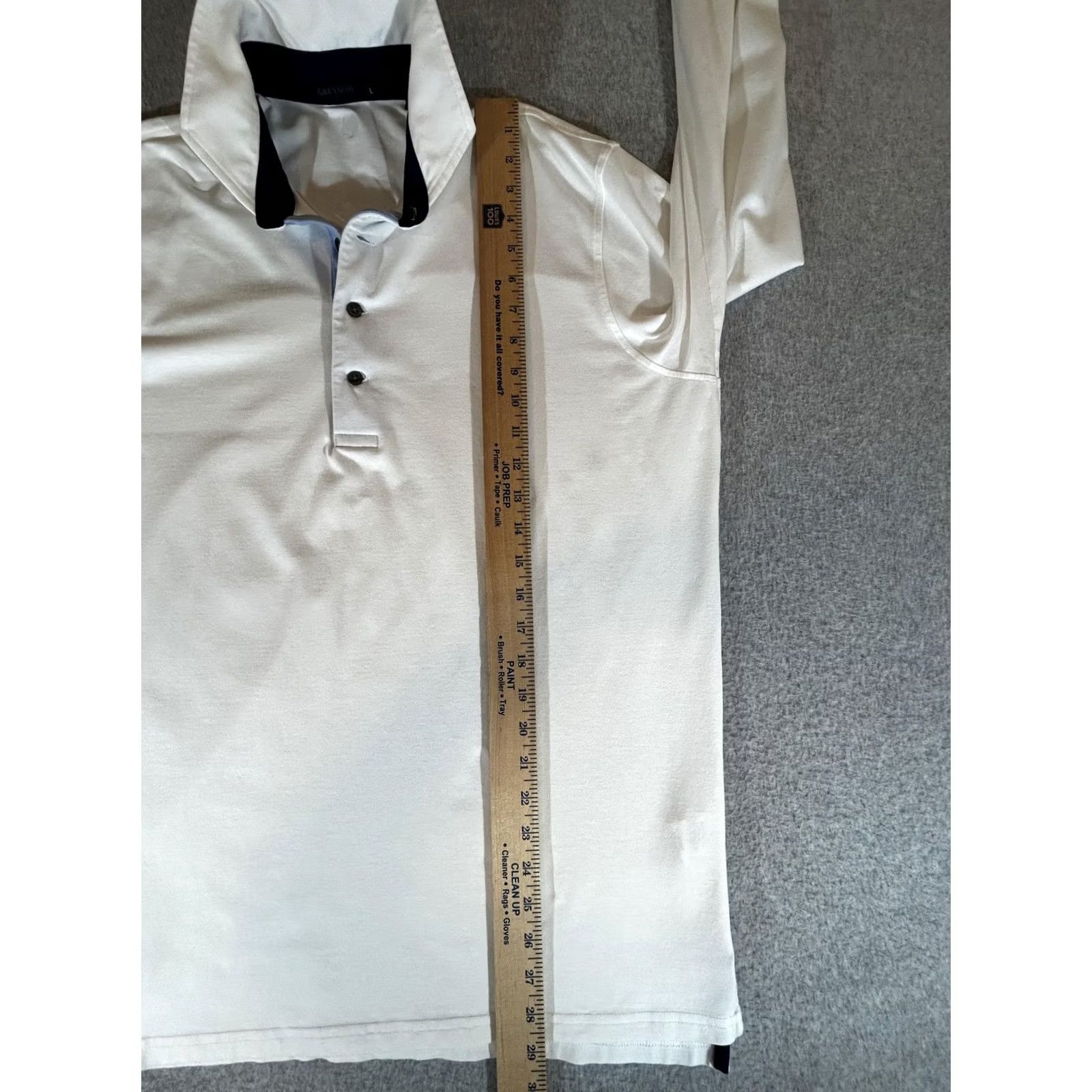 Vintage Greyson Polo Shirt Mens L White Long Sleeve Golf Performance Lightweight Regular Fit Size US L / EU 52-54 / 3 - 5 Thumbnail