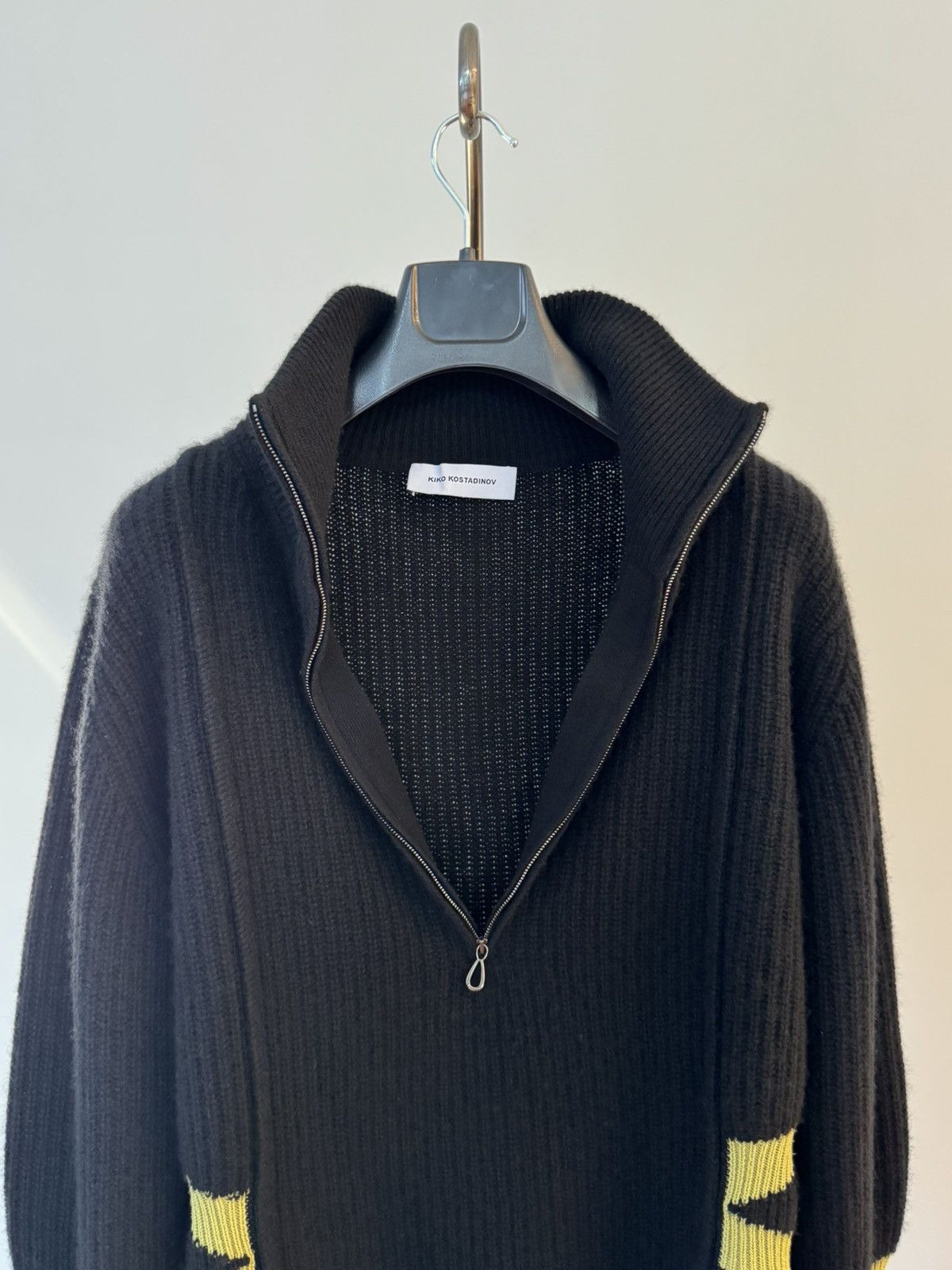 Kiko Kostadinov Cashmere KK Bourdain Knit Black Size US M / EU 48-50 / 2 - 3 Thumbnail