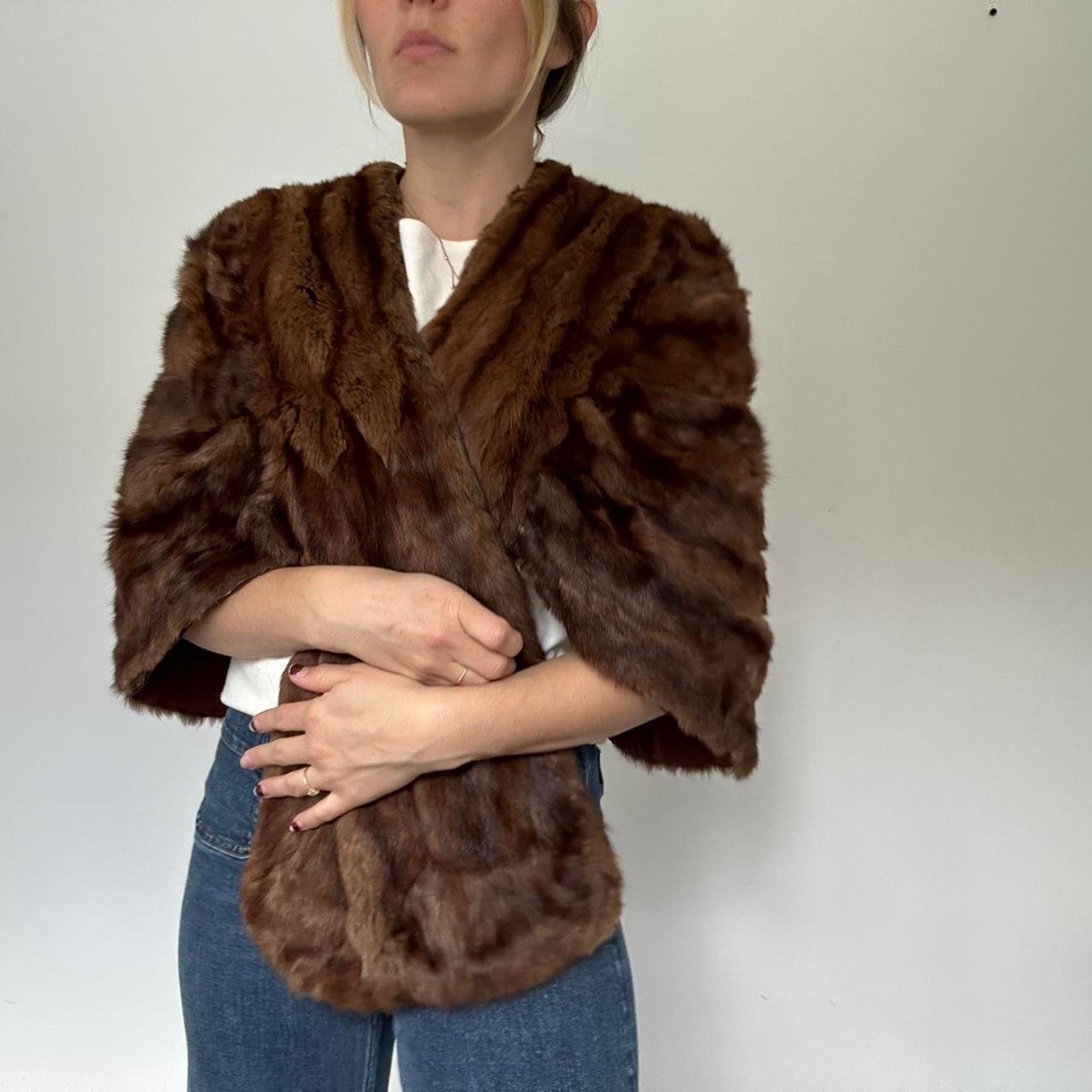 Other Vintage Mink Fur Cape / Capelet (One Size) Size ONE SIZE - 4 Thumbnail
