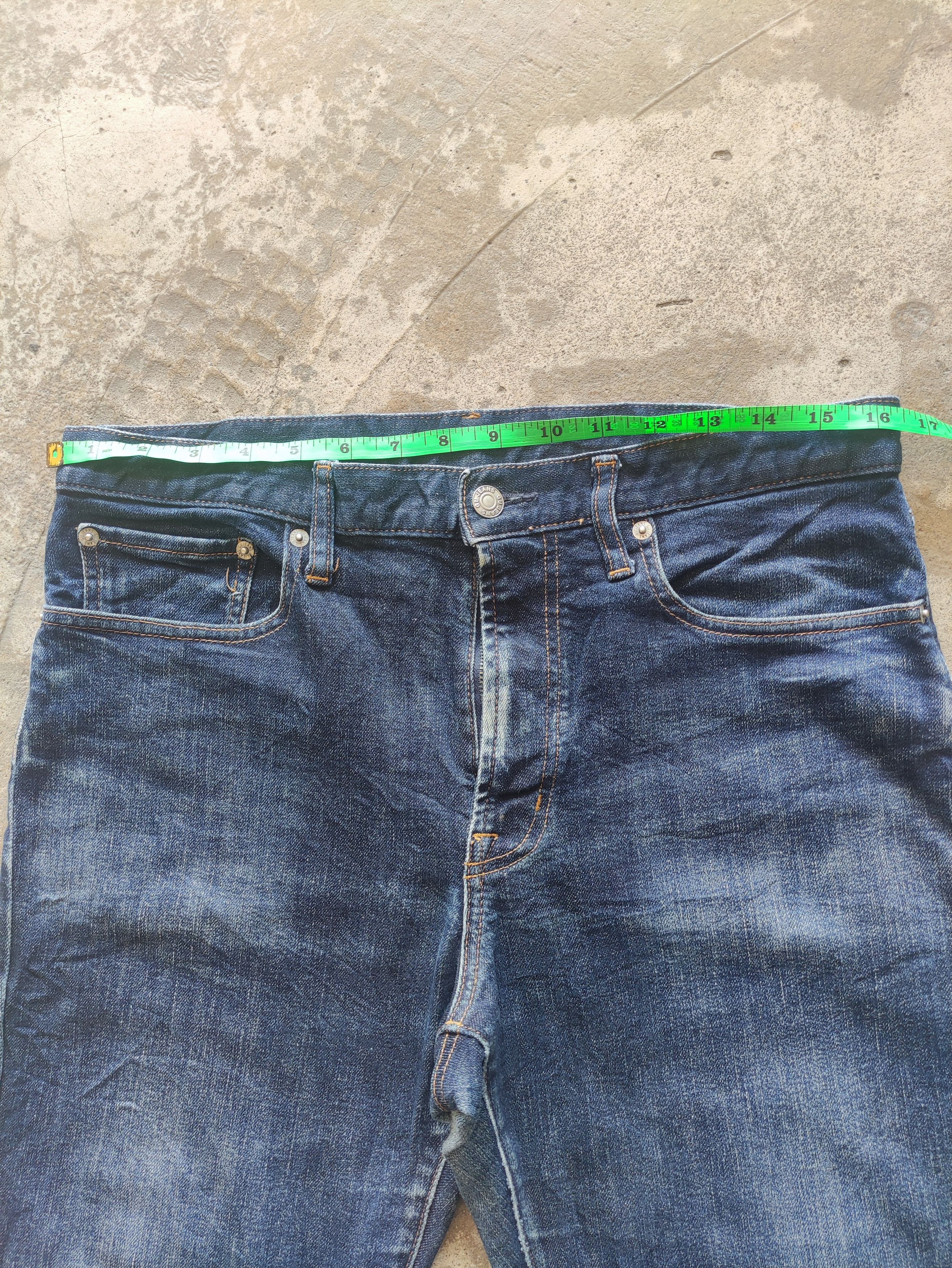 GU Vintage GU Brand Slim Fit Denim Faded Pants Size US 34 / EU 50 - 6 Thumbnail