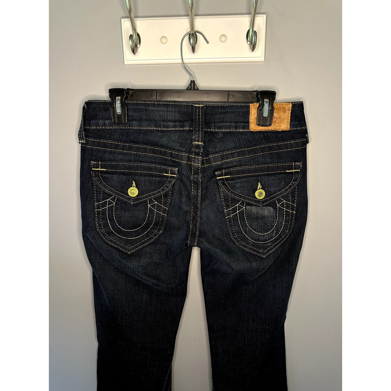 True Religion True Religion Joey Mid-Rise Denim Flare Jeans Blue Womens 27 Size 27" / US 4 / IT 40 - 4 Thumbnail