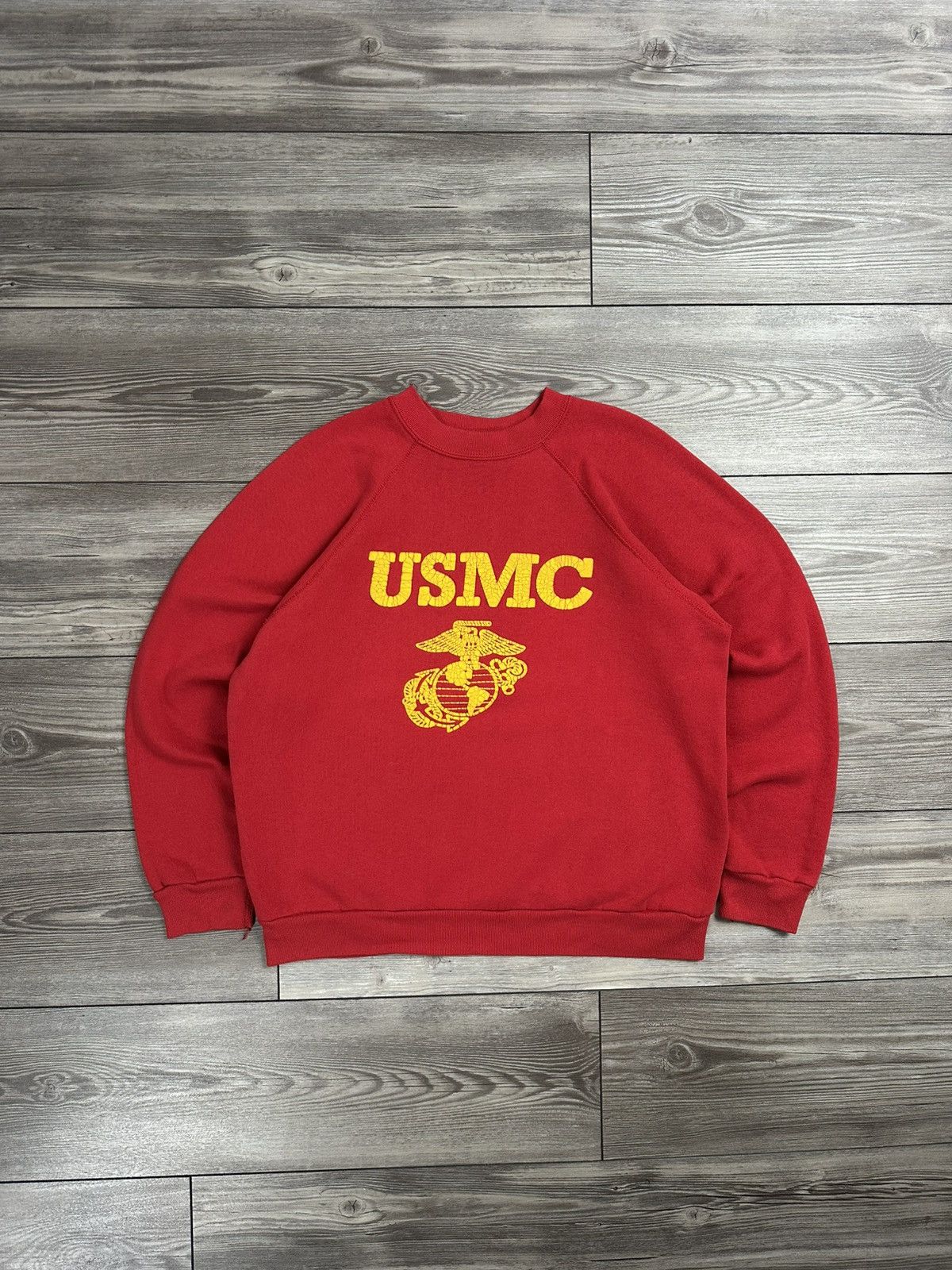 Vintage 80’s USMC Puff Print Crewneck