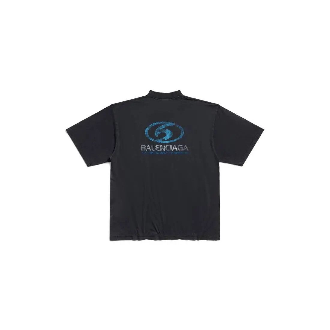 Balenciaga o1w1db11225 Surfer T-Shirt Medium Fit in Black Size XXS / US 00 / IT 34 - 2 Thumbnail