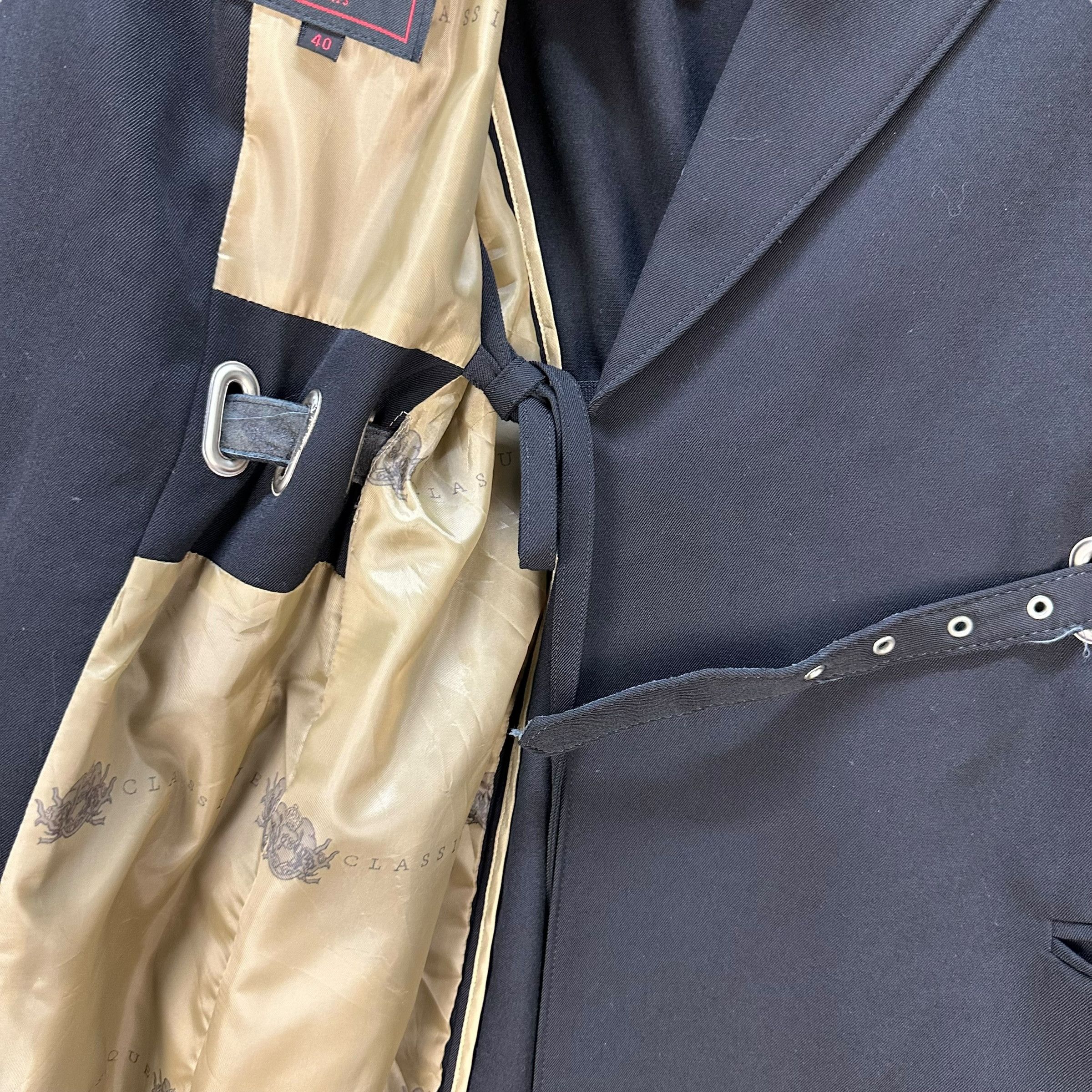 Jean Paul Gaultier 90's JPG CLASSIQUE Wool Blend Belted Coat Jacket #A72-1750 Size S / US 4 / IT 40 - 7 Thumbnail
