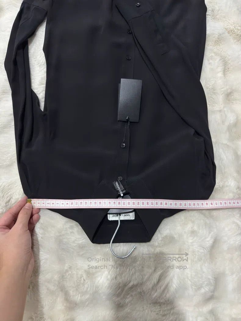 Saint Laurent Paris Saint Laurent Paris Black Mulberry Silk Shirt Size XS / US 0-2 / IT 36-38 - 5 Thumbnail