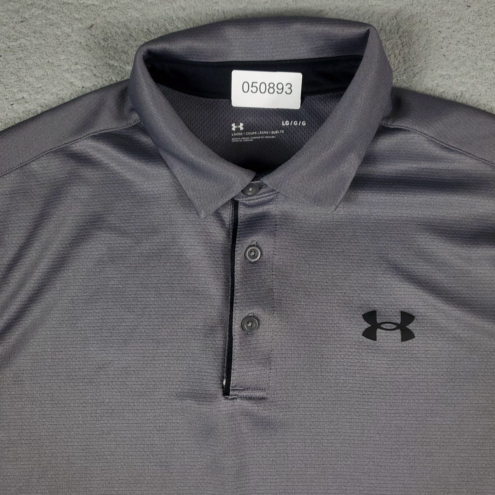 Under Armour Under Armour Polo Shirt Gray Adult Large Short Sleeve Golf Casual Mens Size US L / EU 52-54 / 3 - 2 Thumbnail