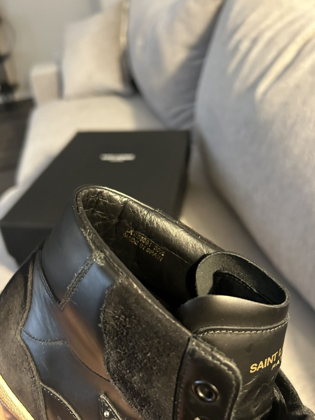Hedi Slimane saint laurent studded sneakers Size US 8.5 / EU 41-42 - 6 Thumbnail