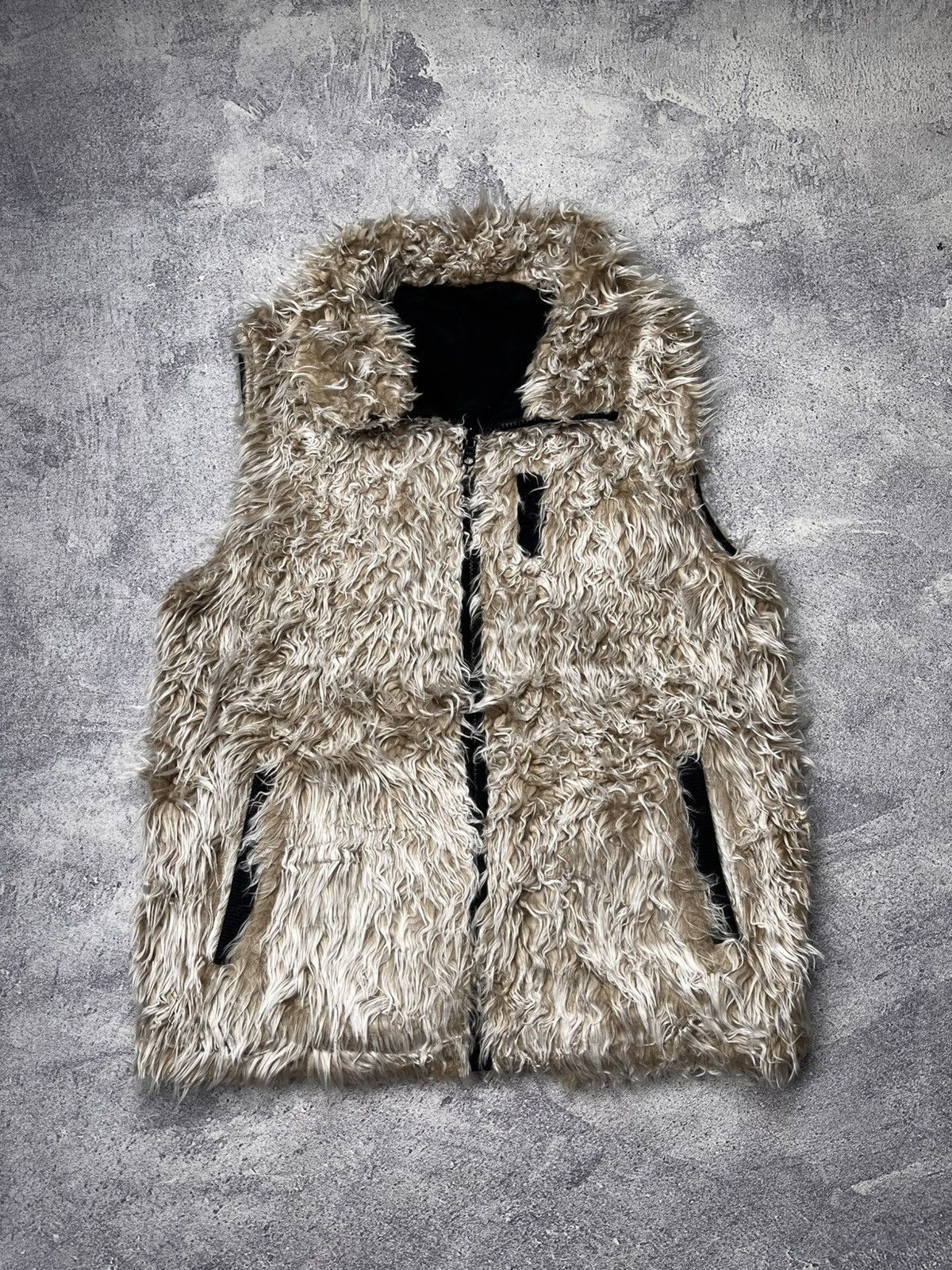 If Six Was Nine Racoon Fur Reversible Vest Gym Master Size US M / EU 48-50 / 2 - 6 Thumbnail