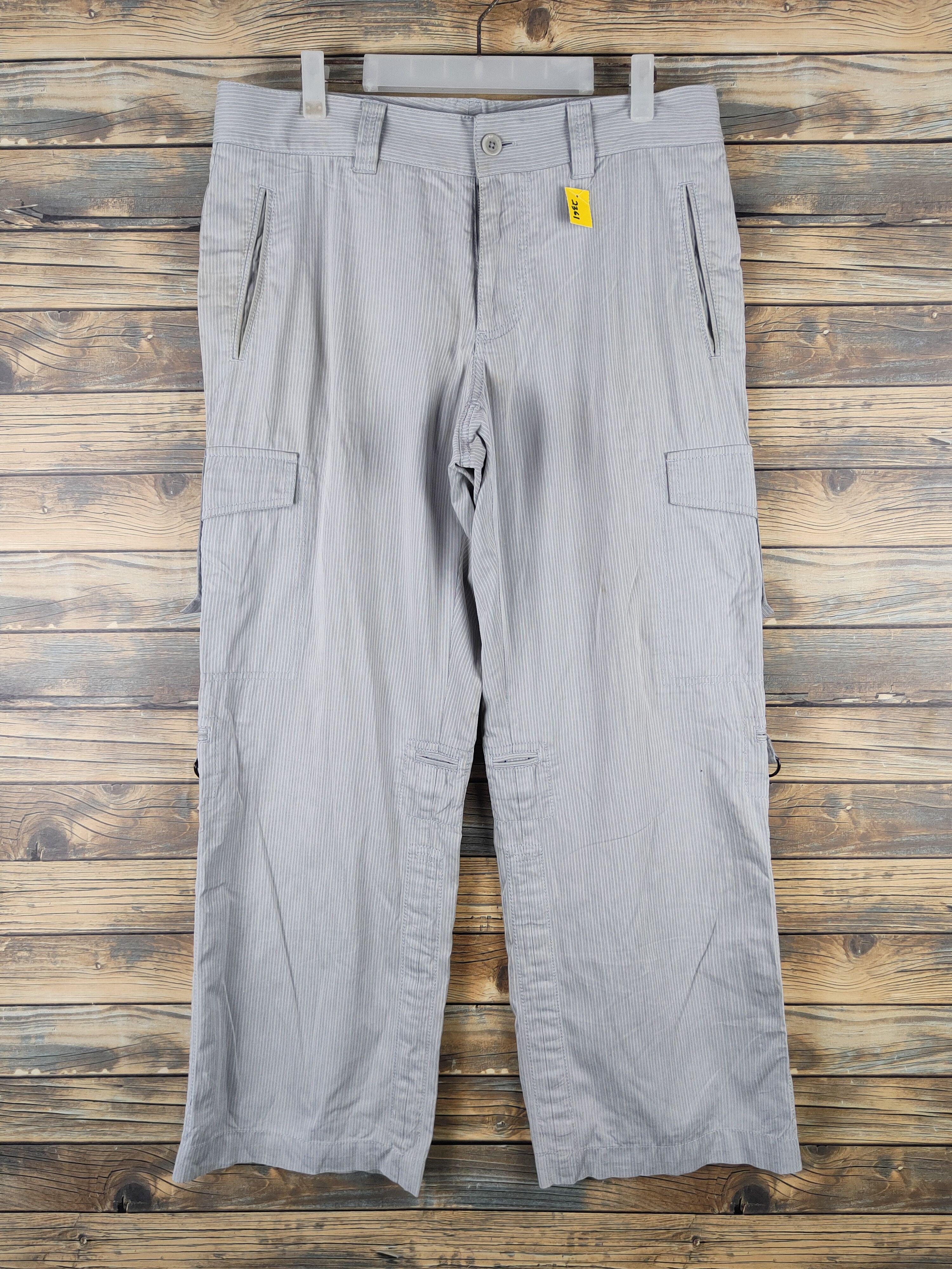 Japanese Brand Epoca Uoma Gray Multipocket Tactical Cargo Pants #2361 Size US 33 - 1 Thumbnail