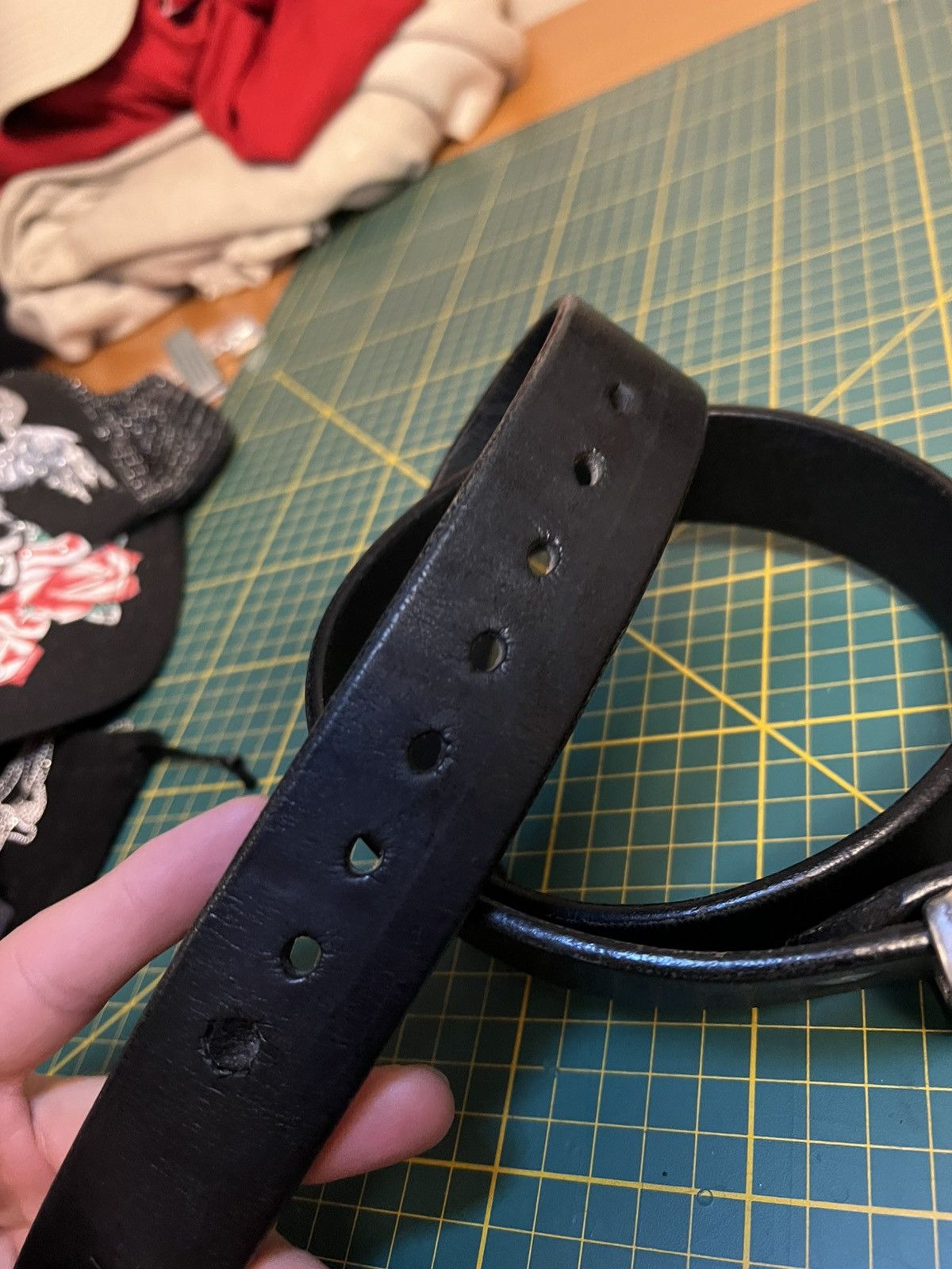 Vintage Vintage Apache thick leather belt Size ONE SIZE - 10 Thumbnail