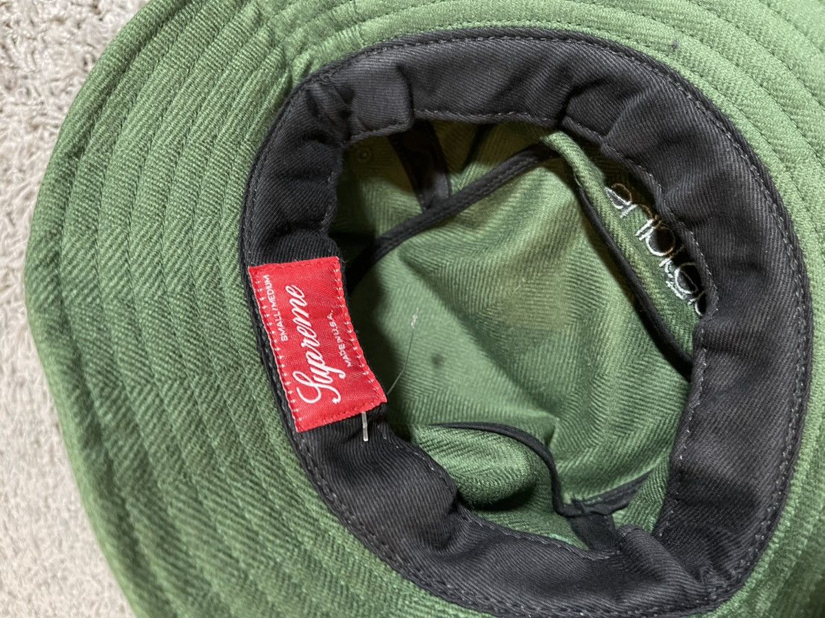 Supreme 2014FW Supreme Lori Piana Wool Herringbone Cusher Bucket Hat Size ONE SIZE - 4 Thumbnail