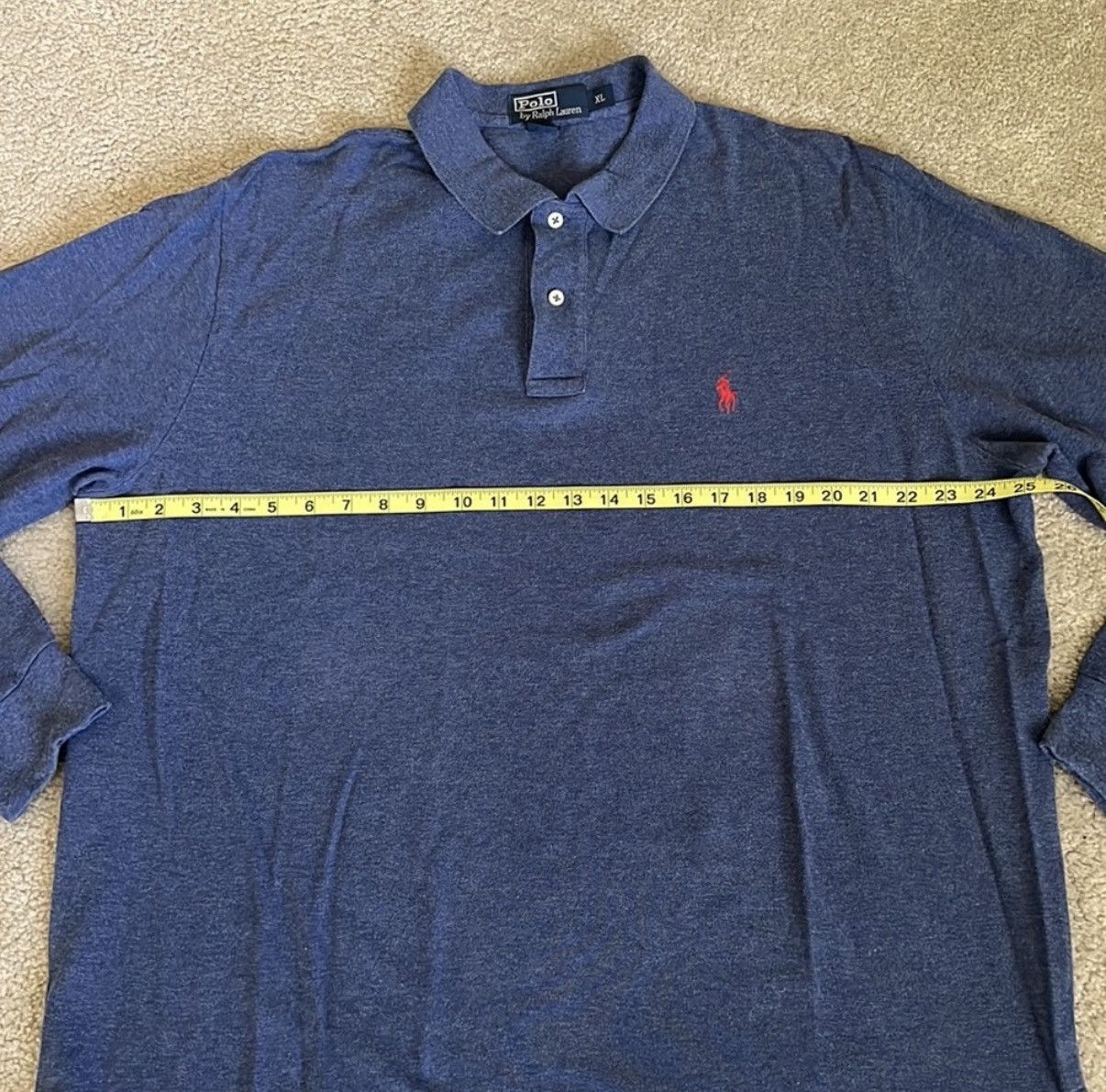Polo Ralph Lauren Polo Ralph Lauren Blue Polo Long Sleeve Shirt Size US XL / EU 56 / 4 - 4 Thumbnail
