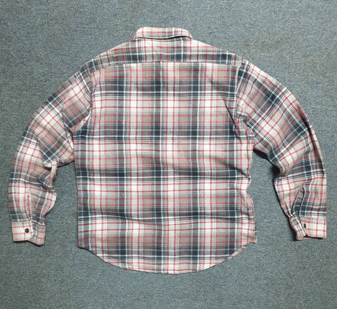 Sugar Cane 💥Sugarcane checkered Japanese brand chambray shirt Size US L / EU 52-54 / 3 - 6 Thumbnail