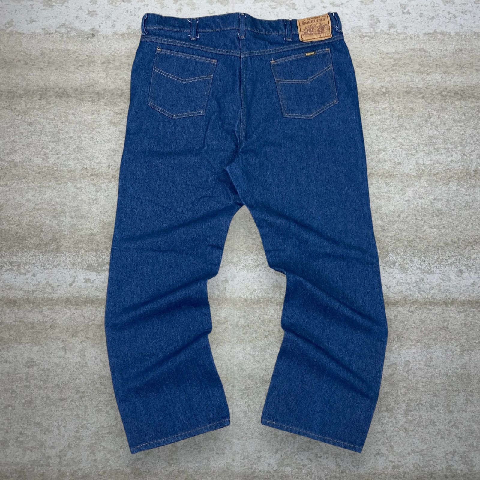 Vintage Vintage 90s Roebucks Jeans 42x32 Relaxed Fit Dark Wash Denim Size US 42 / EU 58 - 1 Thumbnail