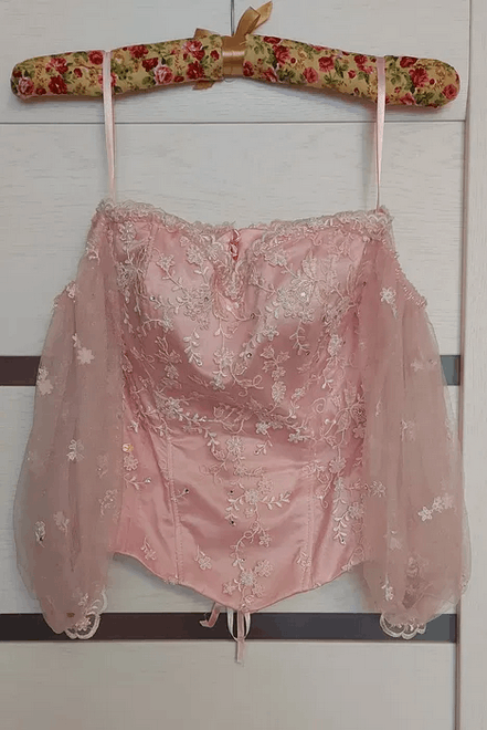 Other Vintage pink pron dress sz XS dress Size XS / US 0-2 / IT 36-38 - 2 Thumbnail