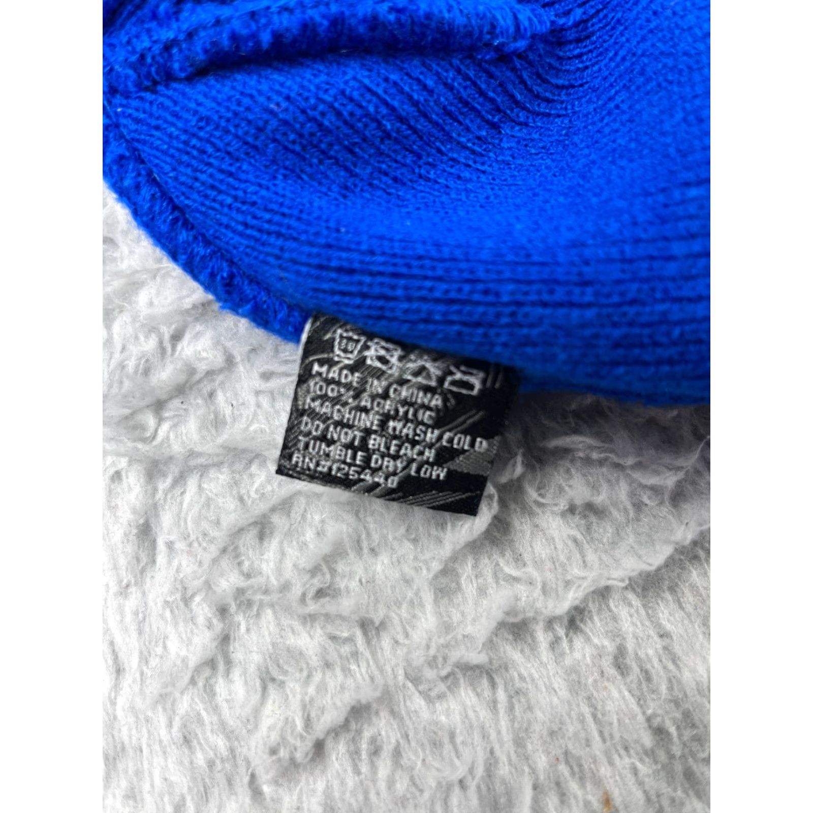 Vintage HK Arny Beanie Hat Adult One Size Blue Knit 100% Acrylic Embroidered Logo Ski Beanie Mens Size ONE SIZE - 6 Thumbnail