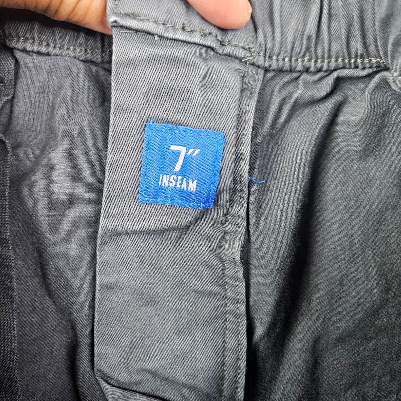 Chubbies Chubbies Mens Dark Gray Elastic Waist Casual Pockets Shorts Size M Regular Color Gray Stone Front Logo Button Pocket Outdoor Men Shorts Size US 31 - 3 Thumbnail