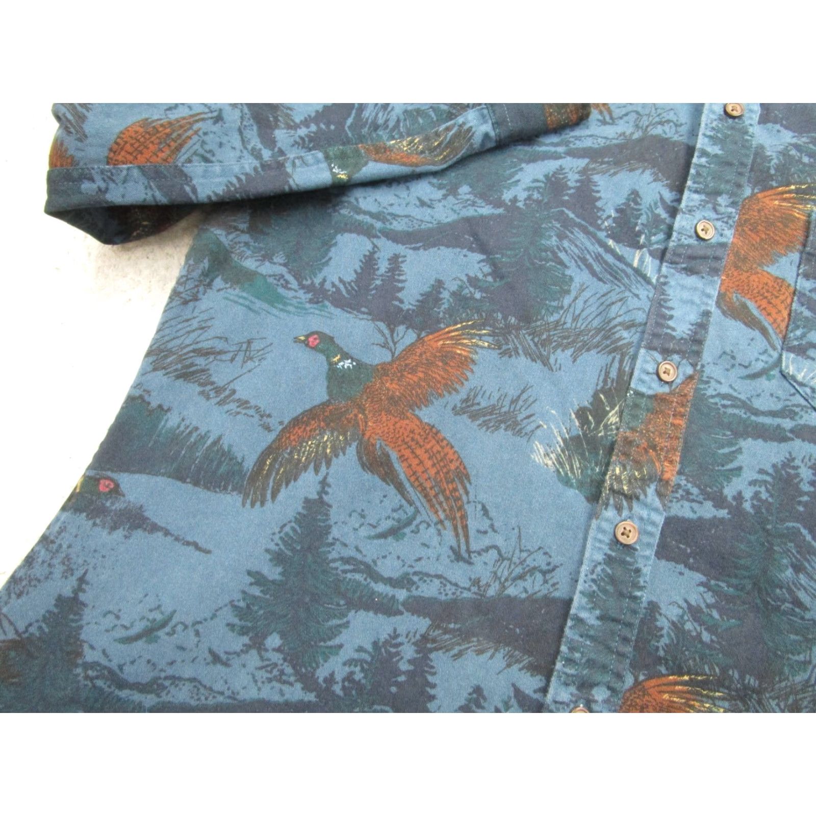 Croft & Barrow Croft & Barrow Shirt Mens M Blue All Over Print Bird Hunting Sportsman Shacket Size US M / EU 48-50 / 2 - 4 Thumbnail