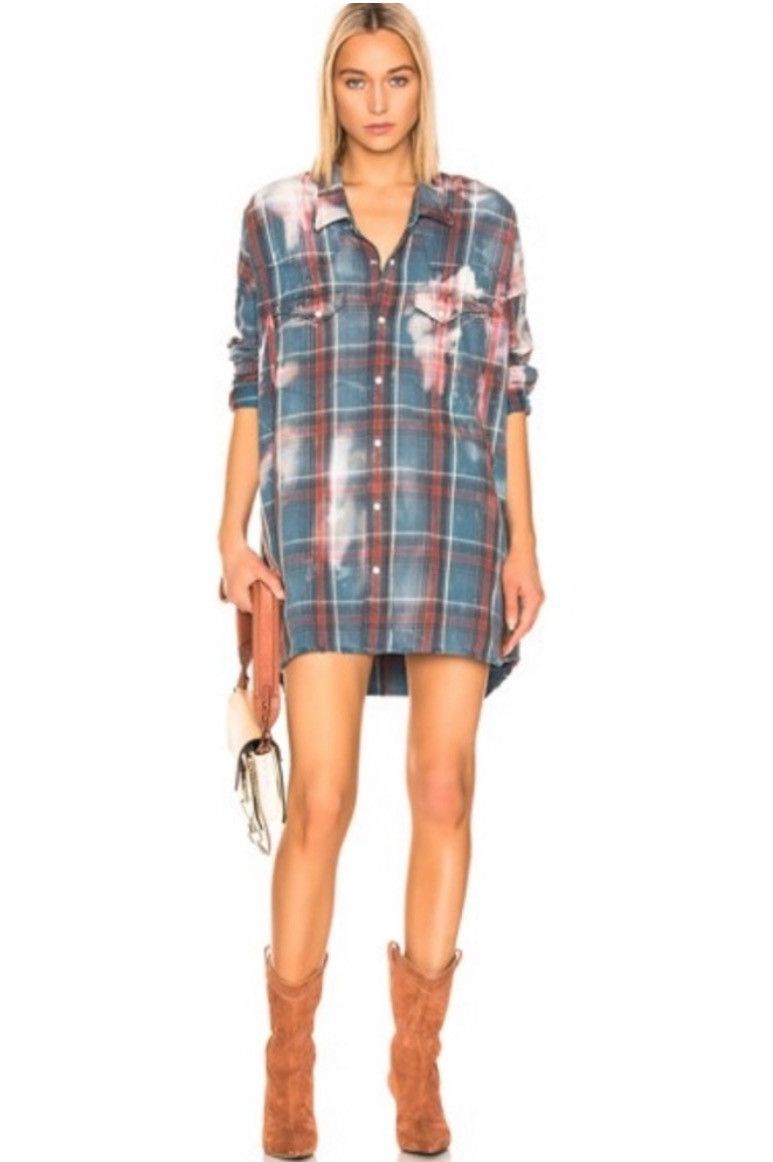 R13 Bleached oversized cowboy shirt. Small Size S / US 4 / IT 40 - 11 Thumbnail