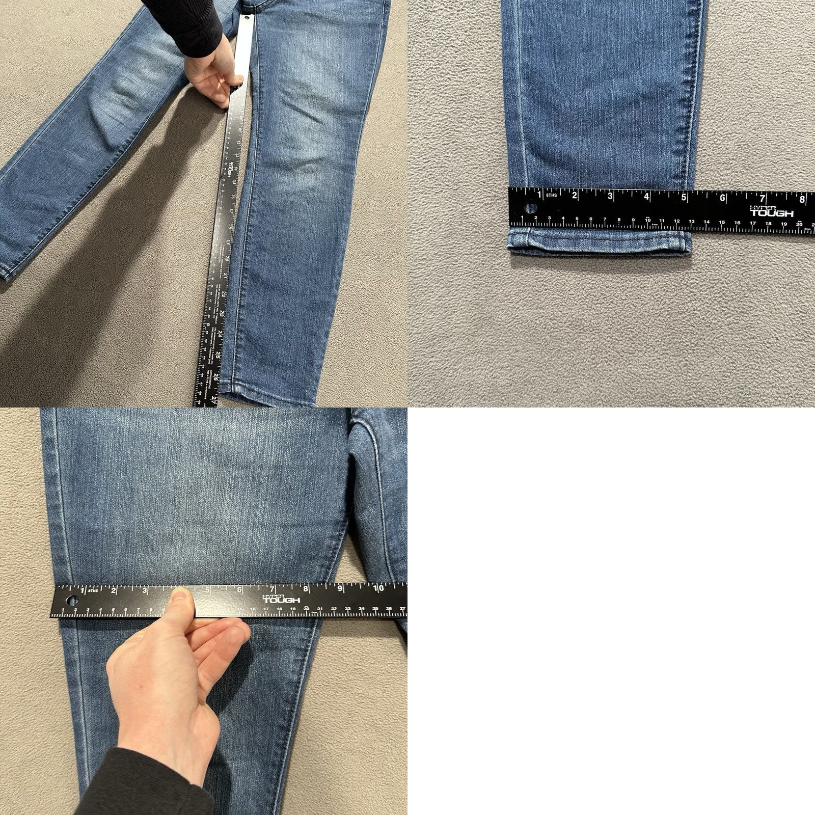 Old Navy Old Navy Womens Jeans 4 Short Blue Denim Mid Rise Super Skinny Stretch GUC Size 27" / US 4 / IT 40 - 9 Thumbnail