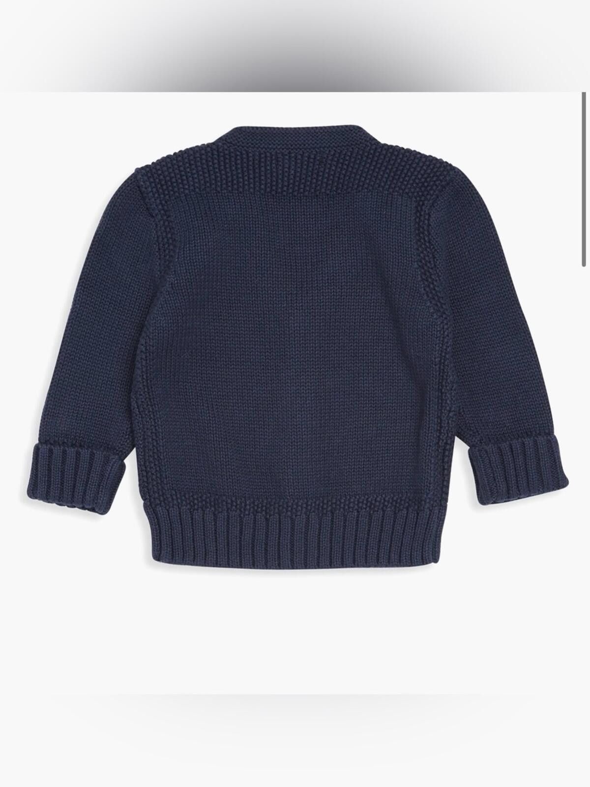 Polo Ralph Lauren Ralph Lauren / Cotton Knit Cardigan Sweater / Navy / 24M Size US XXS / EU 40 - 9 Thumbnail