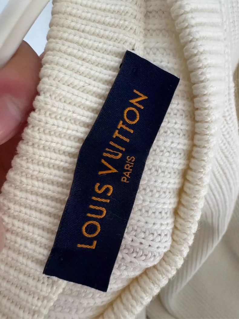 Louis Vuitton Louis Vuitton White knit sweater Size US L / EU 52-54 / 3 - 3 Thumbnail