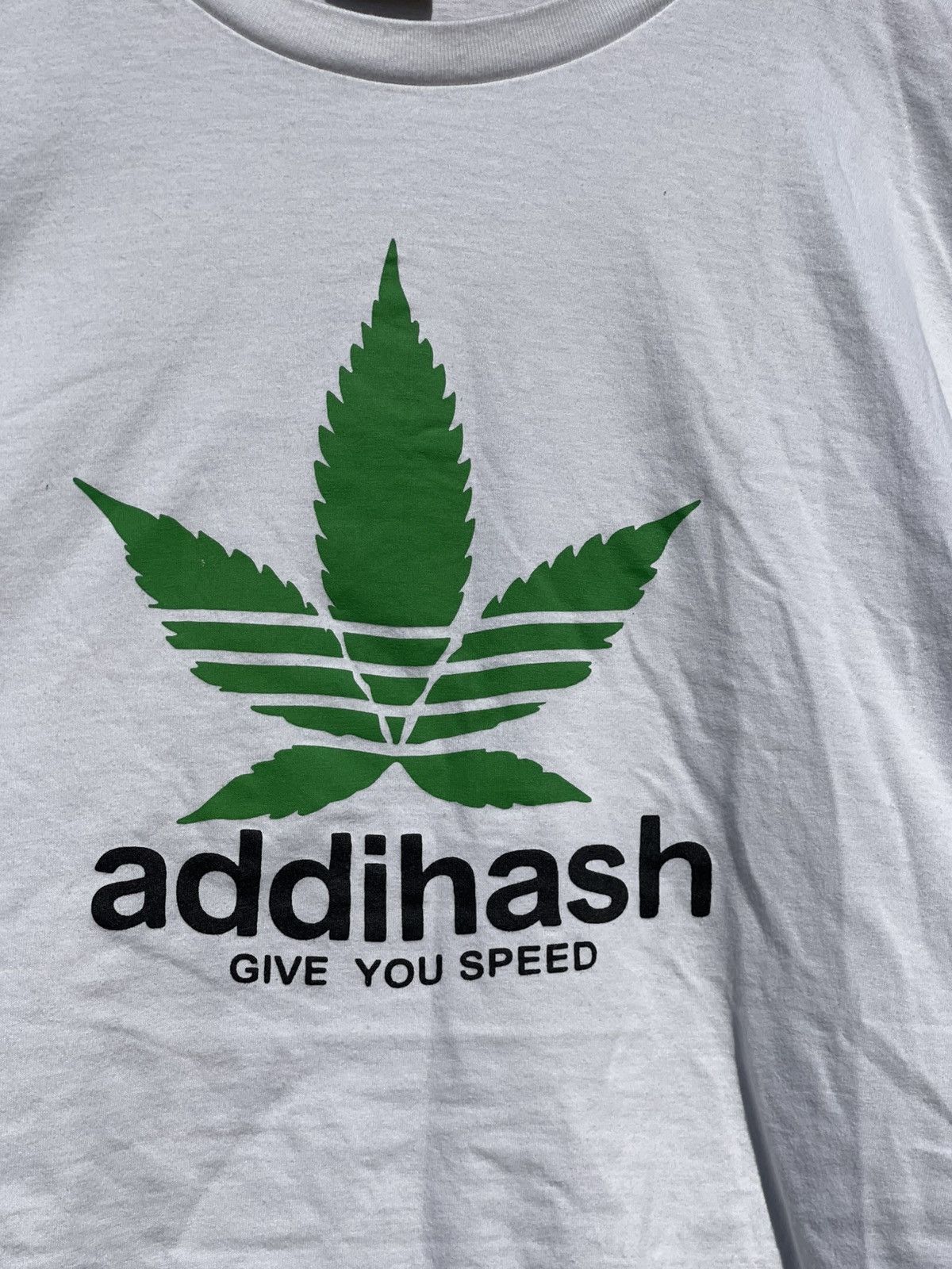 Vintage Y2K Addihash give you speed 420 weed smoking t-shirt tee Size US L / EU 52-54 / 3 - 5 Thumbnail