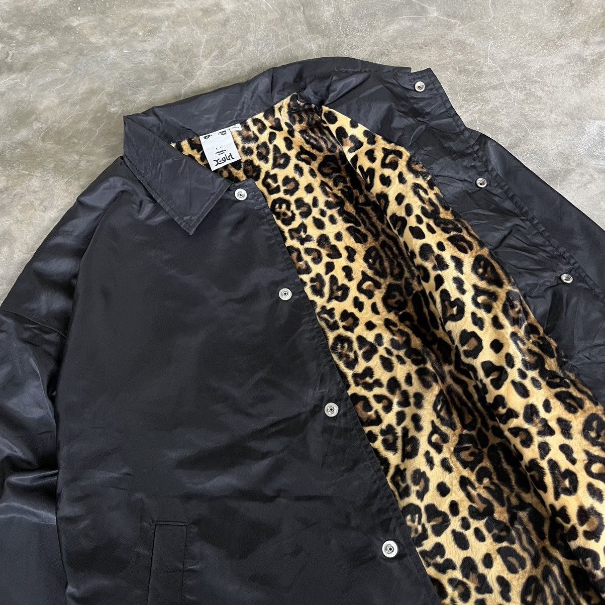 Hysteric Glamour 2000s X-Girl Leopard Logo Coach Jacket Size US M / EU 48-50 / 2 - 2 Thumbnail