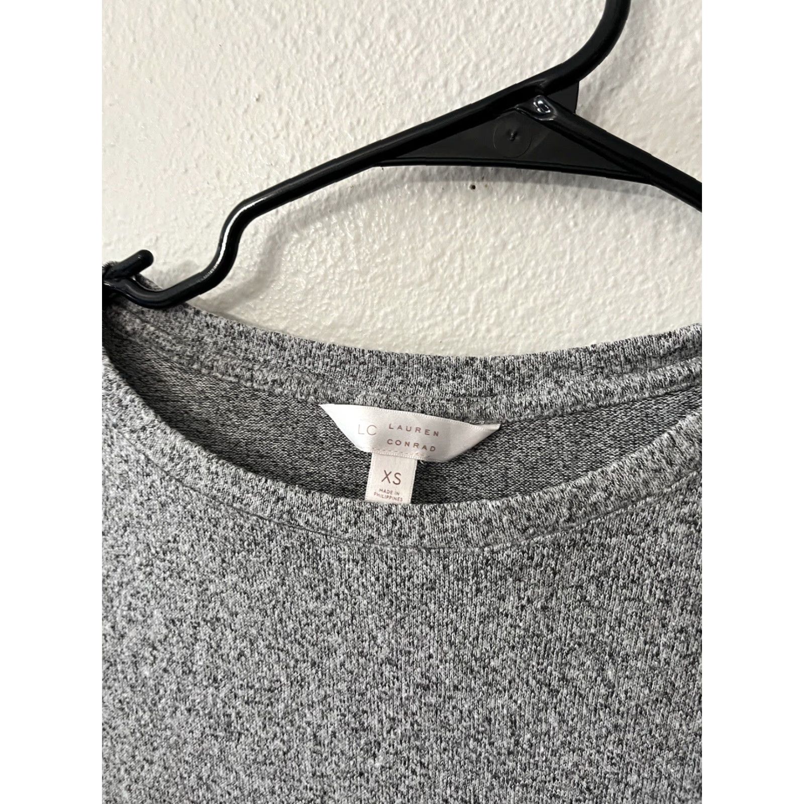 Vintage Lauren Conrad Shirt Women’s XS Grey Long Sleeve Crew Neck Size XS / US 0-2 / IT 36-38 - 3 Thumbnail